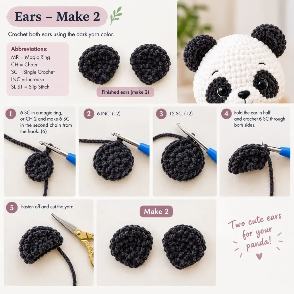 Baby Panda Crochet Pattern