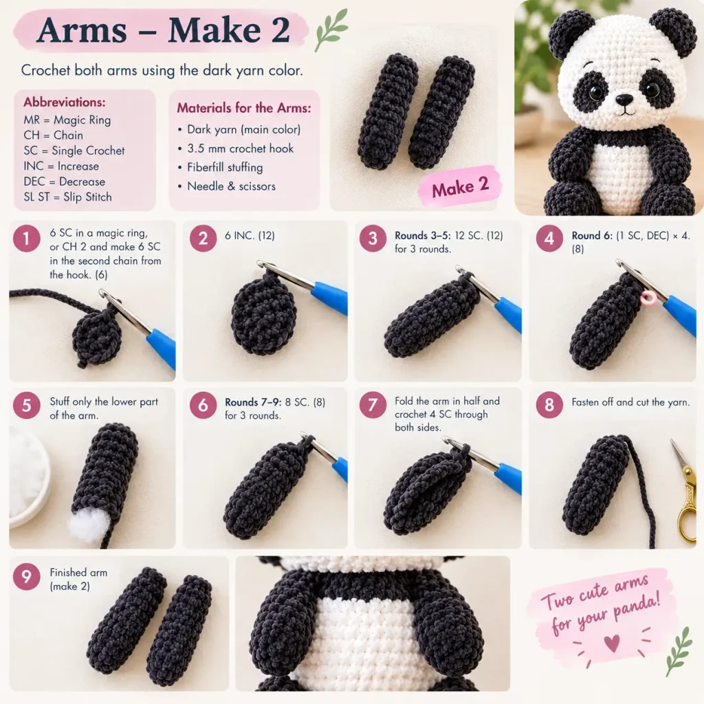 Baby Panda Crochet Pattern