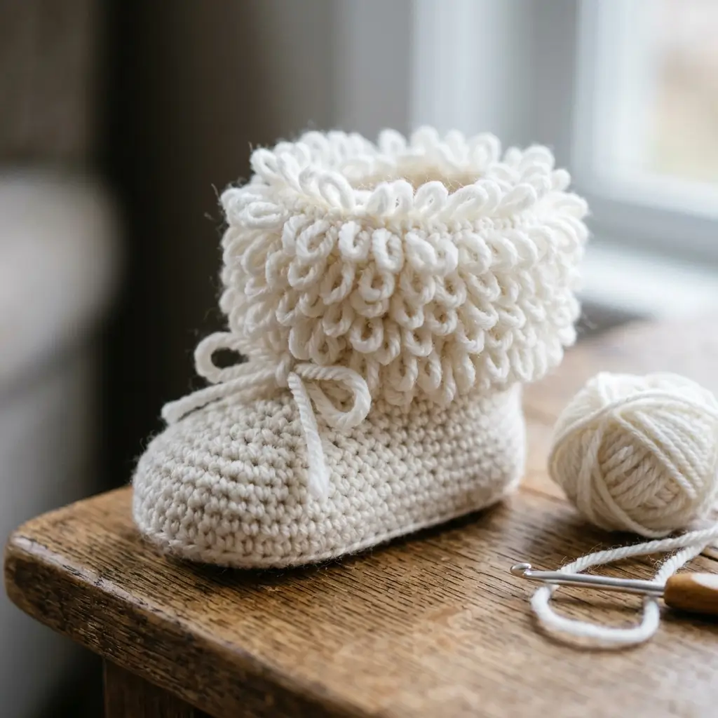 Crochet Baby Bootie Pattern