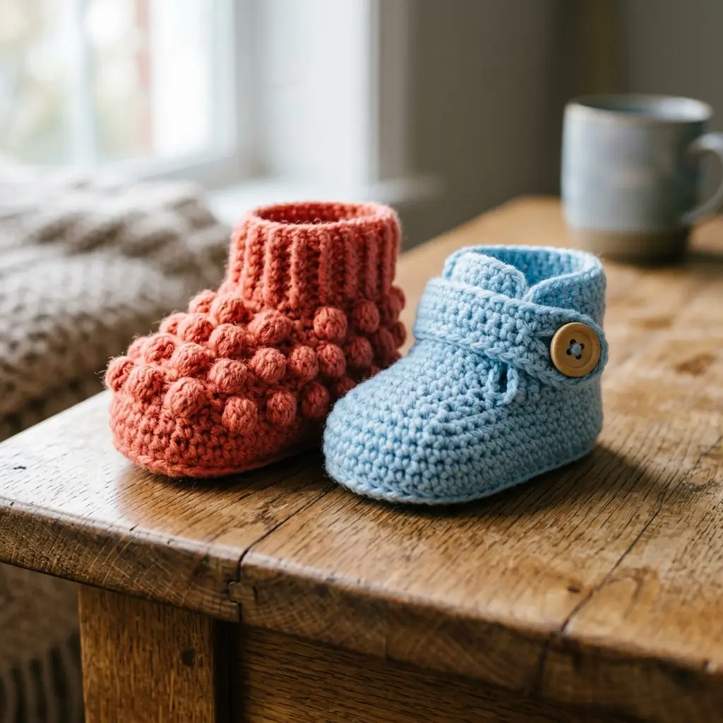 Crochet Baby Bootie Pattern
