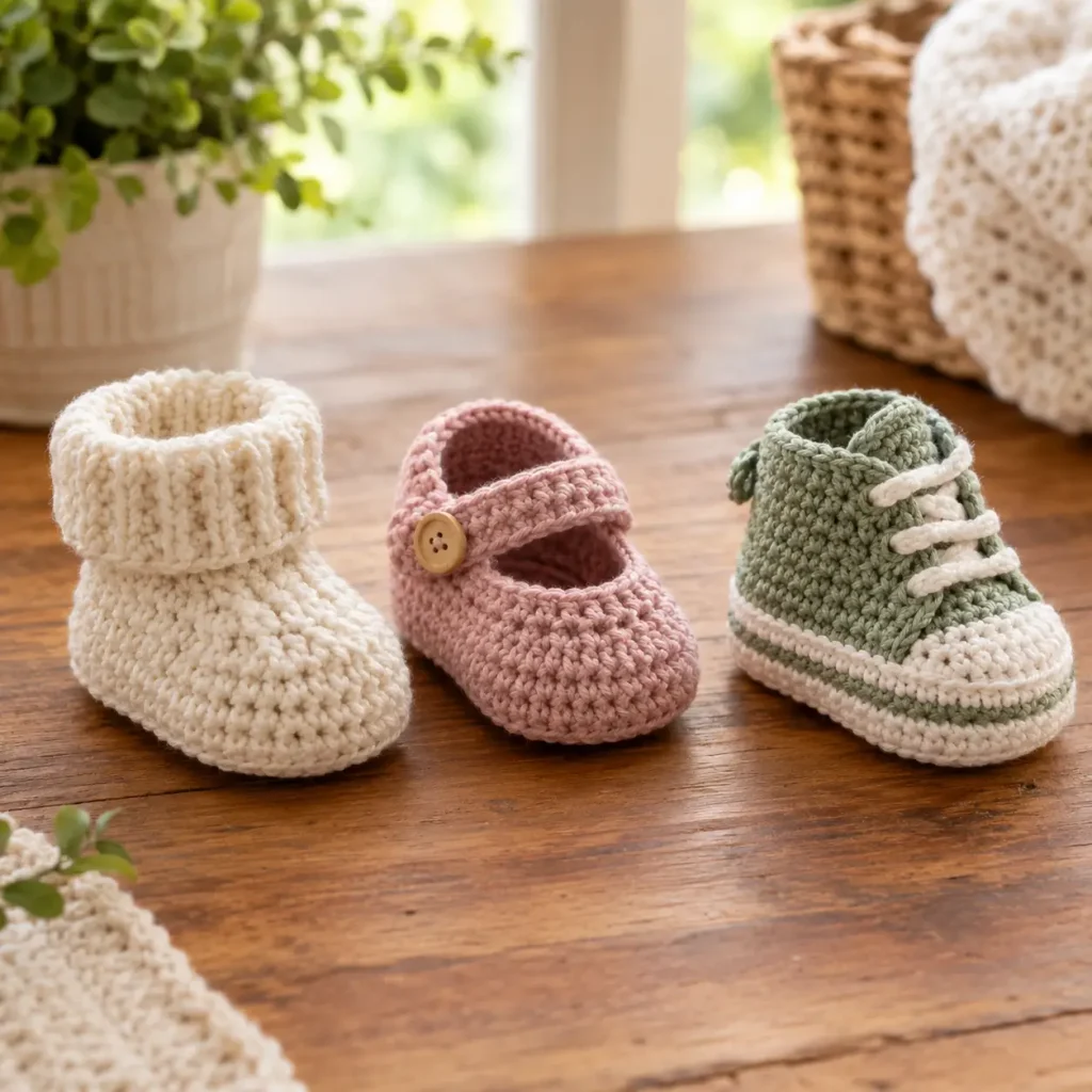 Crochet Baby Bootie Pattern