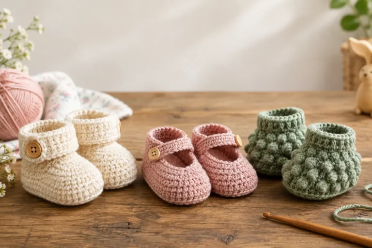 Crochet Baby Bootie Pattern