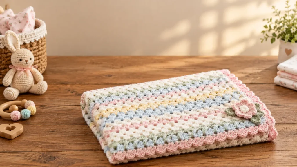 Crochet Newborn Blanket Pattern