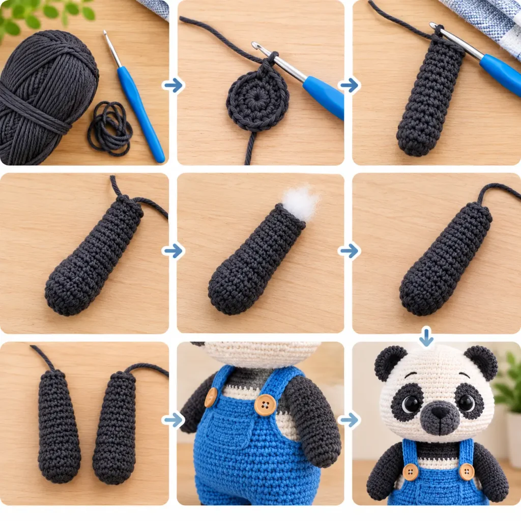 Panda Dad Crochet Pattern
